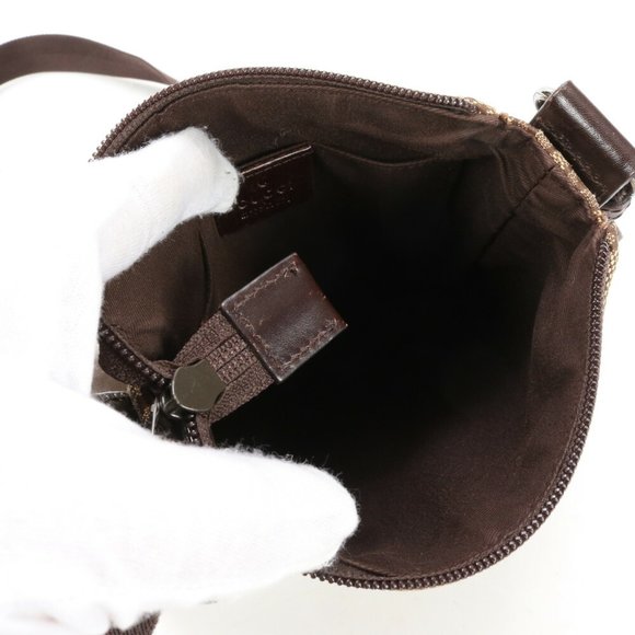 Gucci GG Canvas 147671 Leather Shoulder Bag Tote Men's - Picture 12 of 16